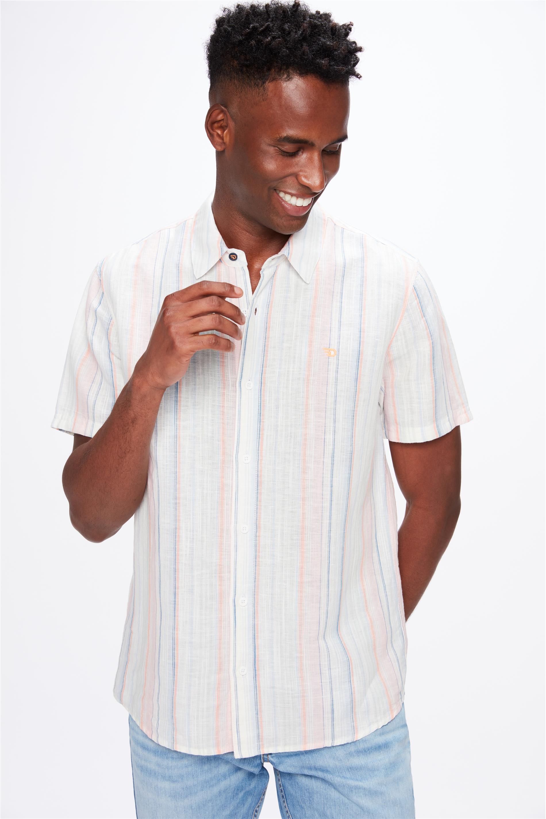 Camisa com Listras Verticais Colors