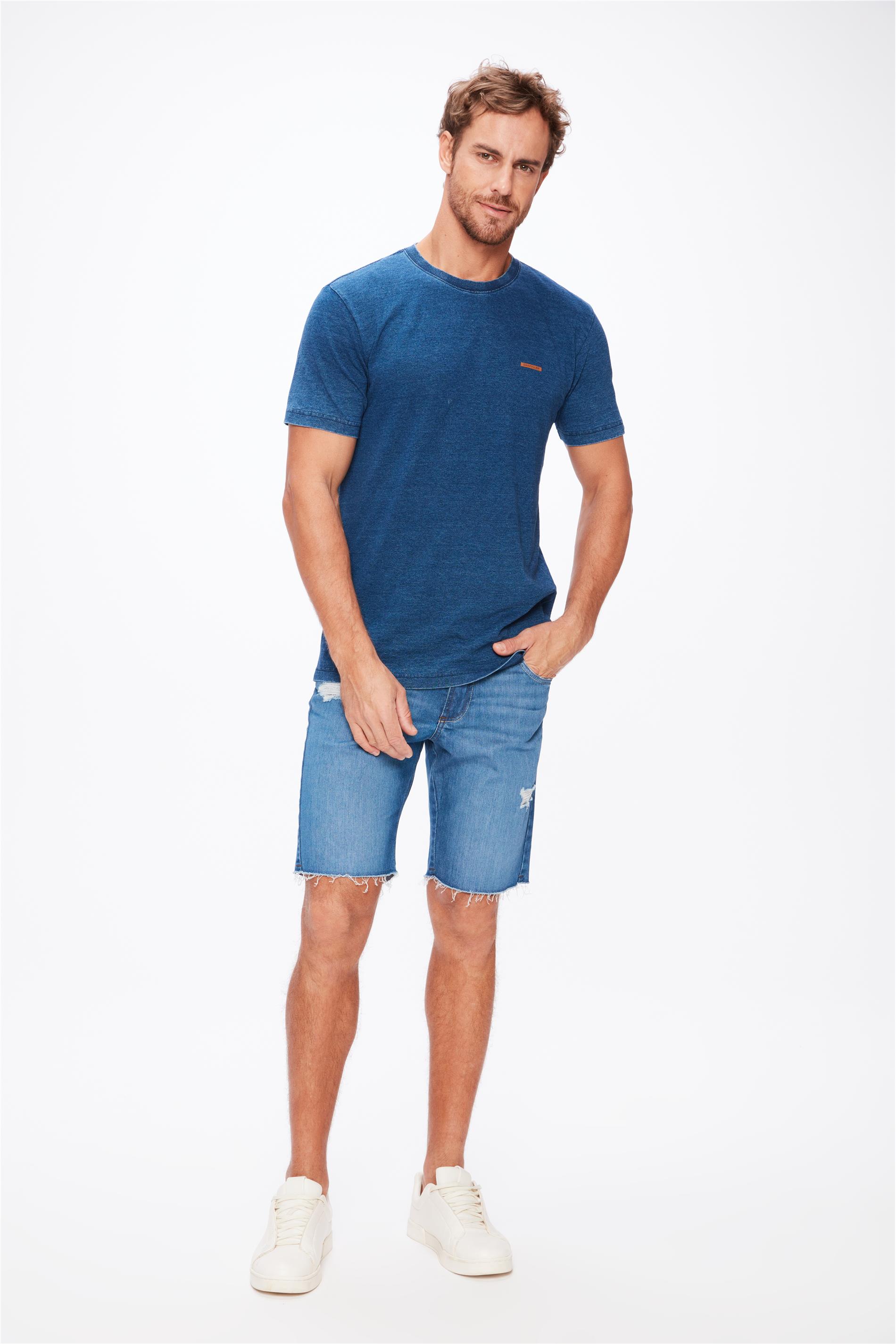 Bermuda Jeans Skinny G3 C25 com Puídos