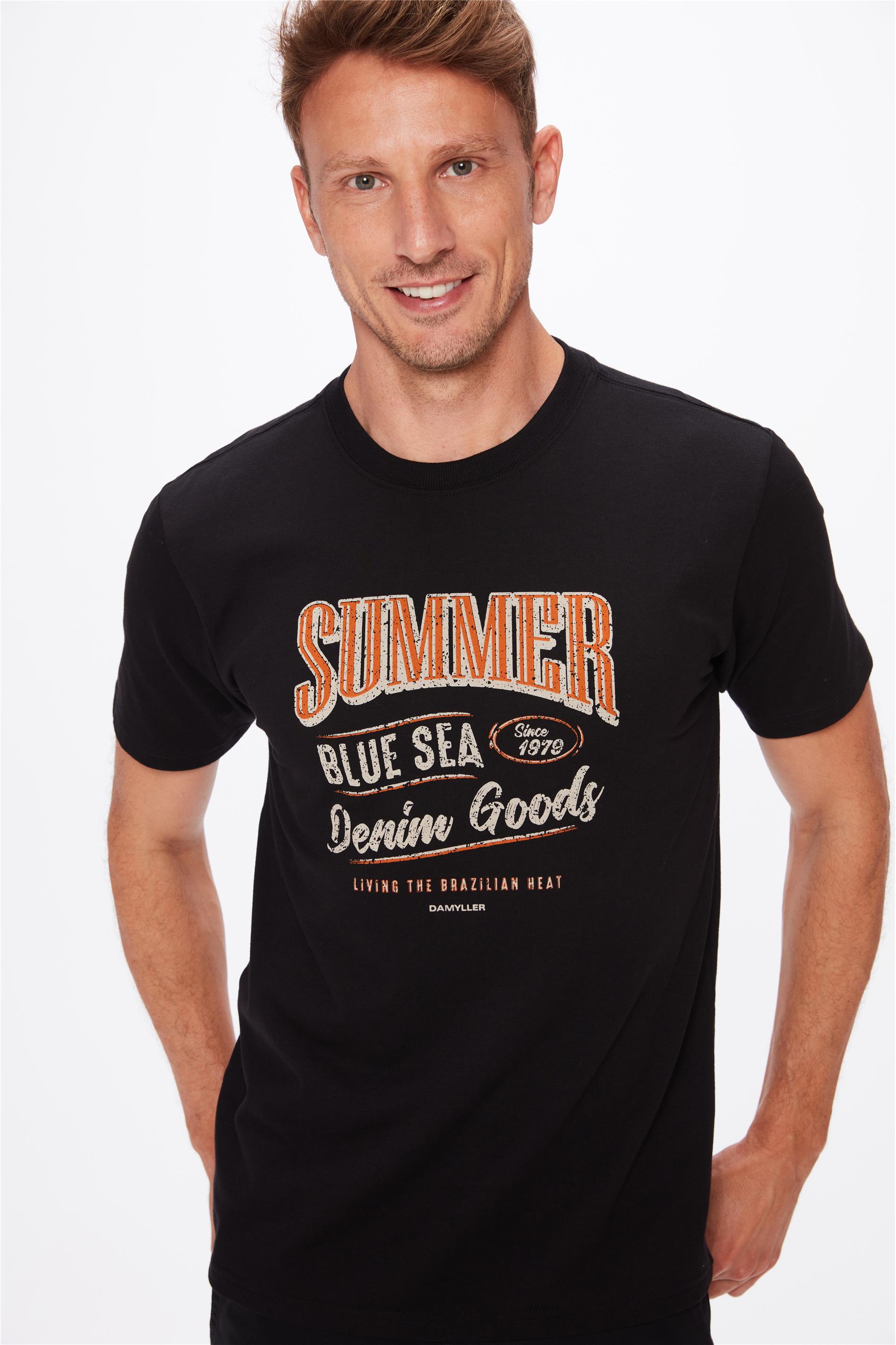 Camiseta Estampada Denim Goods