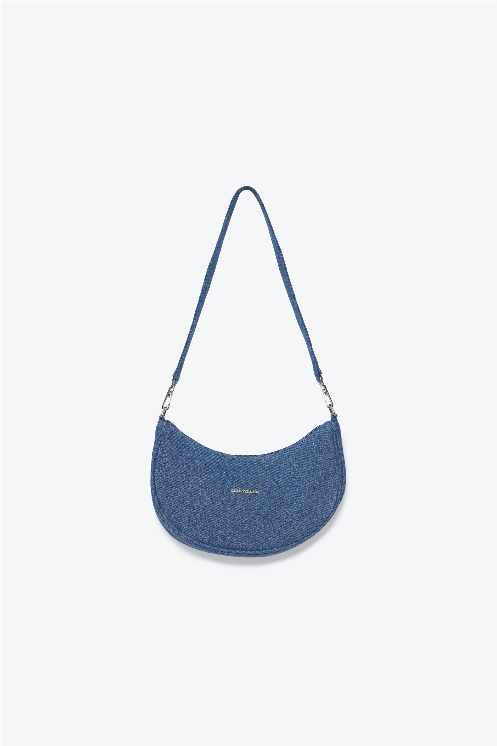 Bolsa Jeans Média Lisa com Forro