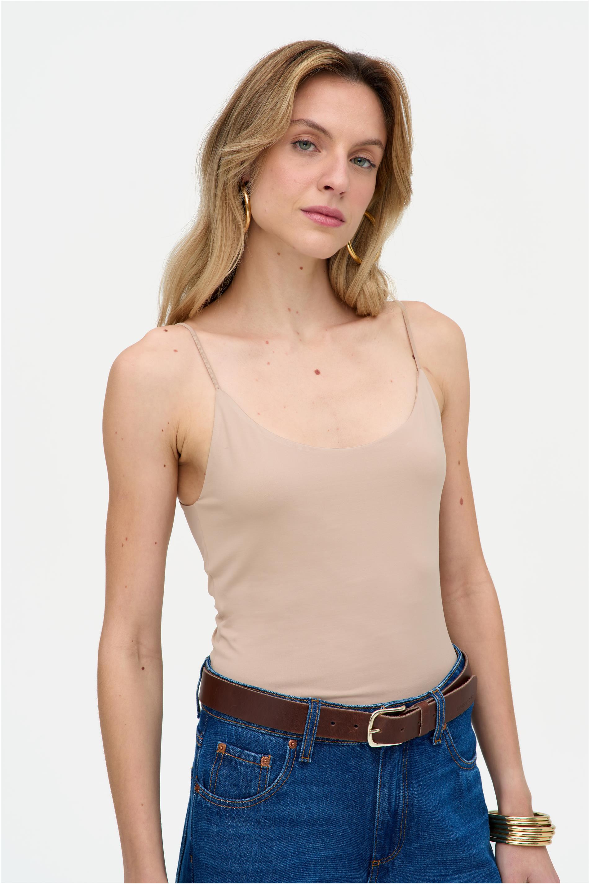 Blusa Feminina em Poliamida com Alças