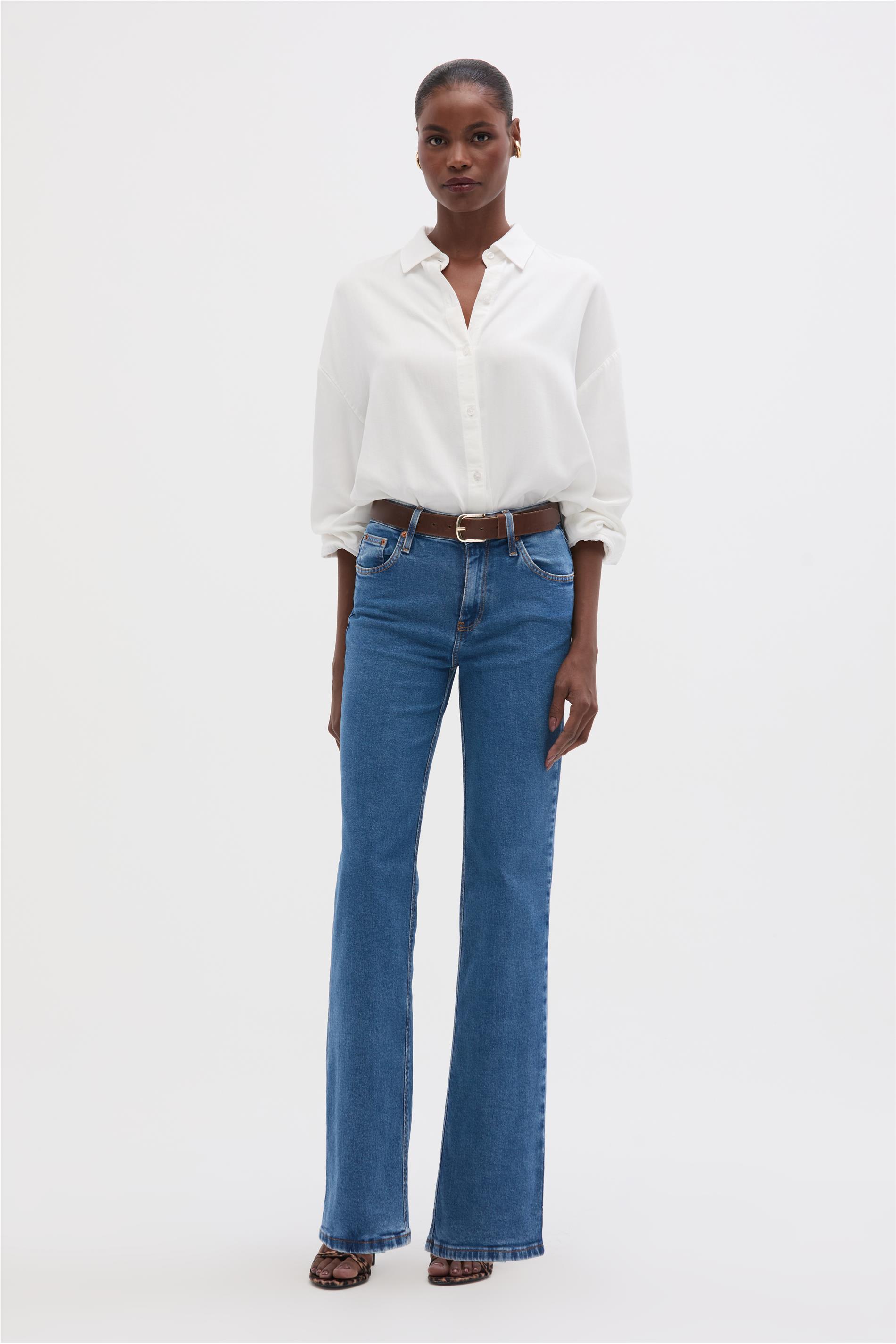 Calça Jeans Reta G4 C1 Feminina