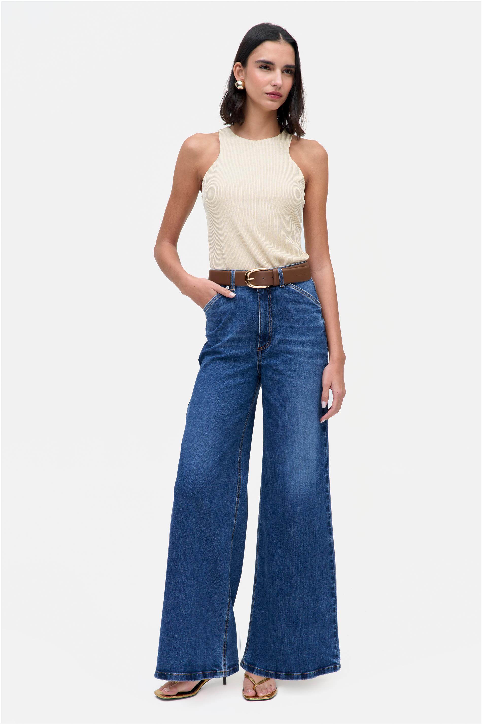 Calça Jeans Pantalona G4 C1