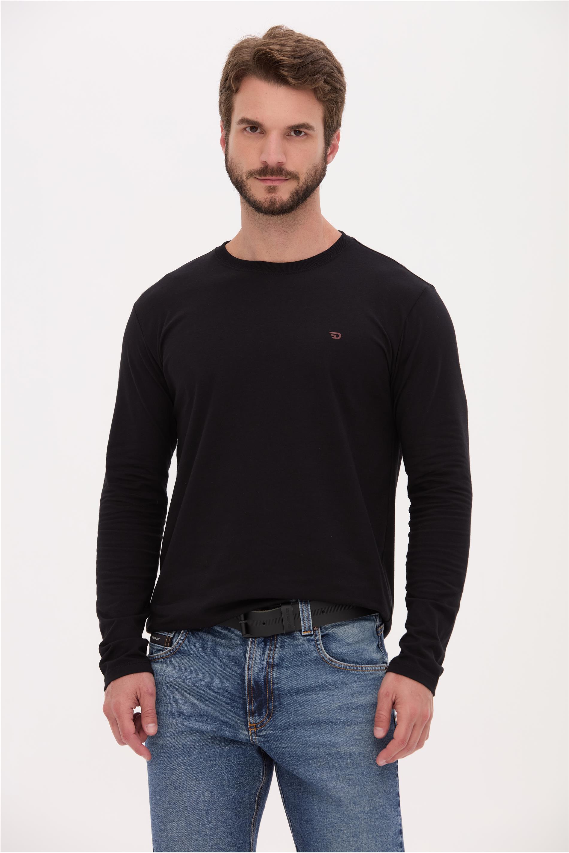 Camiseta Masculina Algodão com Logo