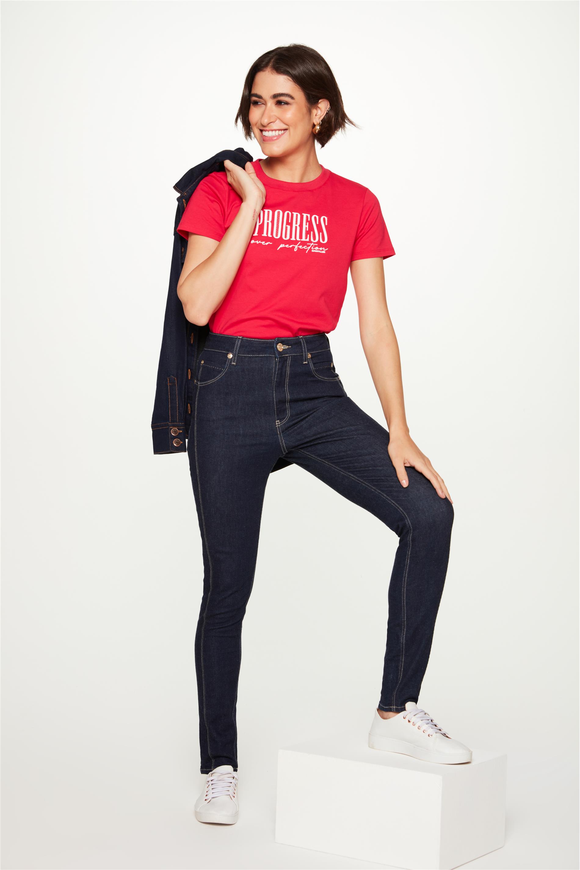 Calça Jeans Escura Skinny G5 C1