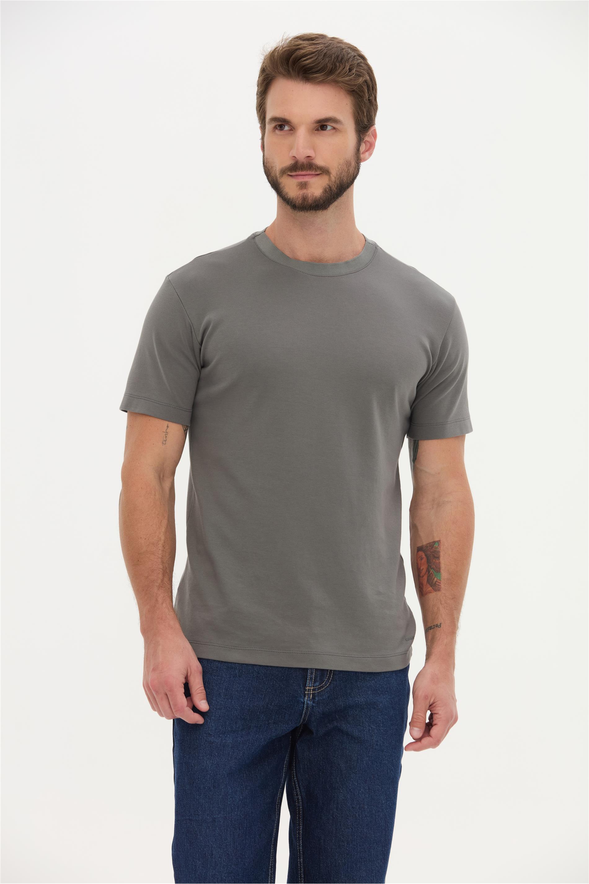 Camiseta Masculina Algodão Pima