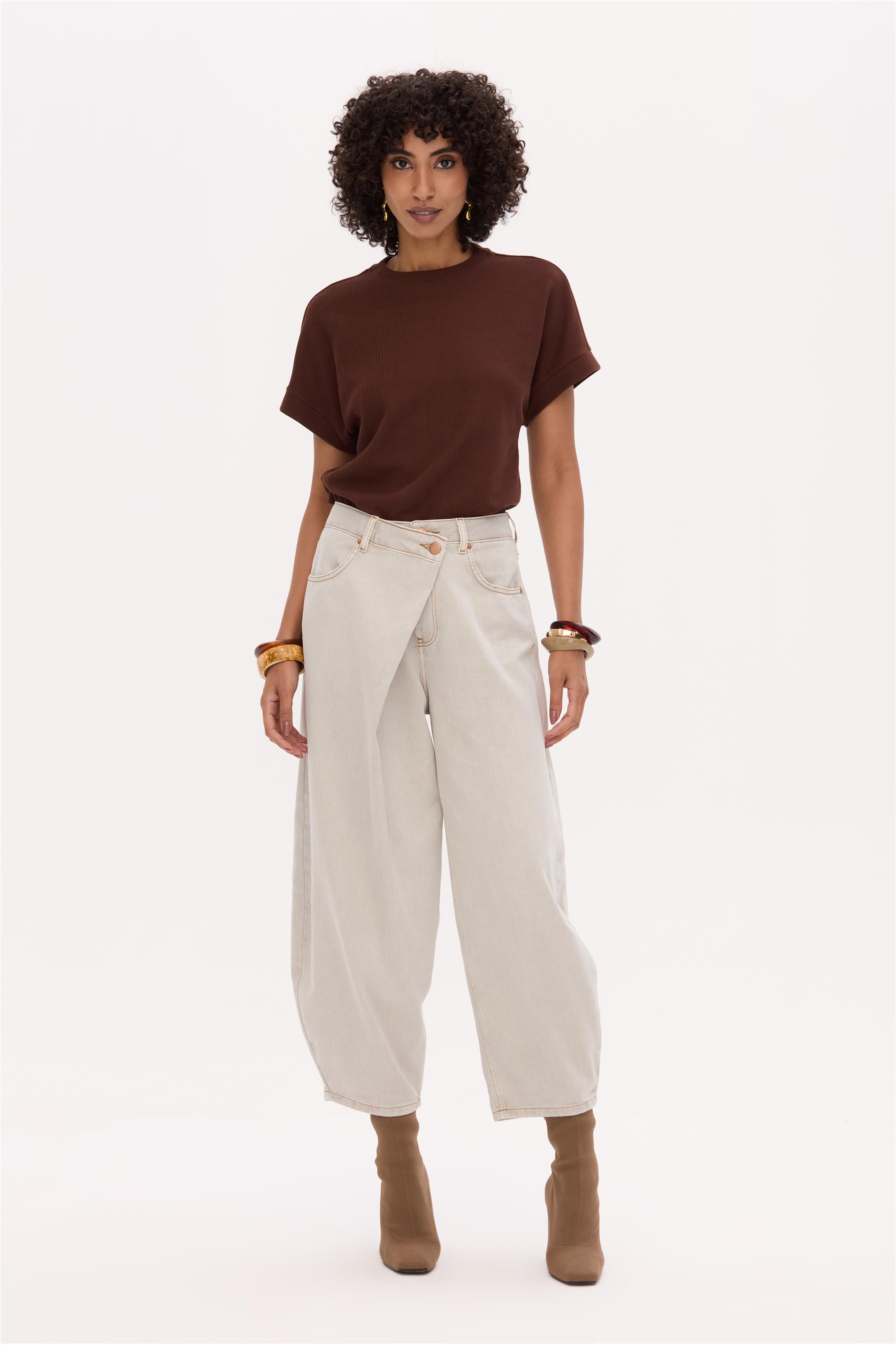 Calça Barrel G5 Cropped