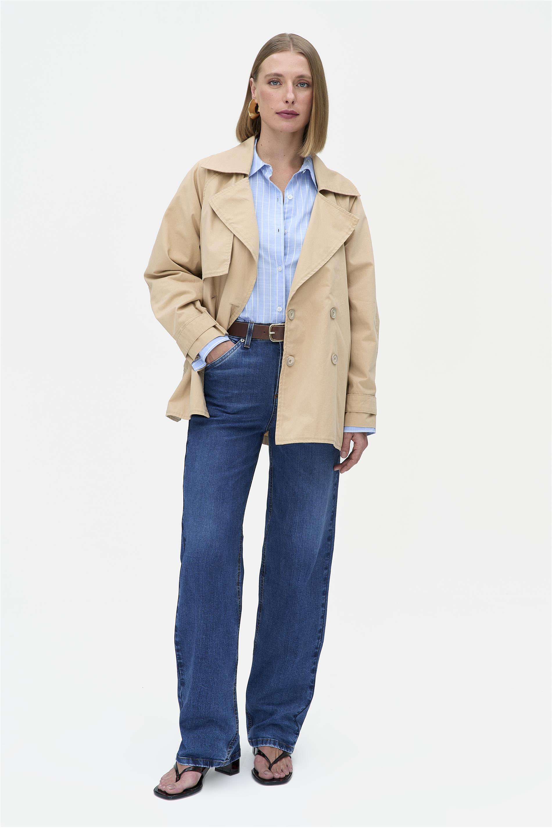 Calça Jeans Reta Feminina G4 C2