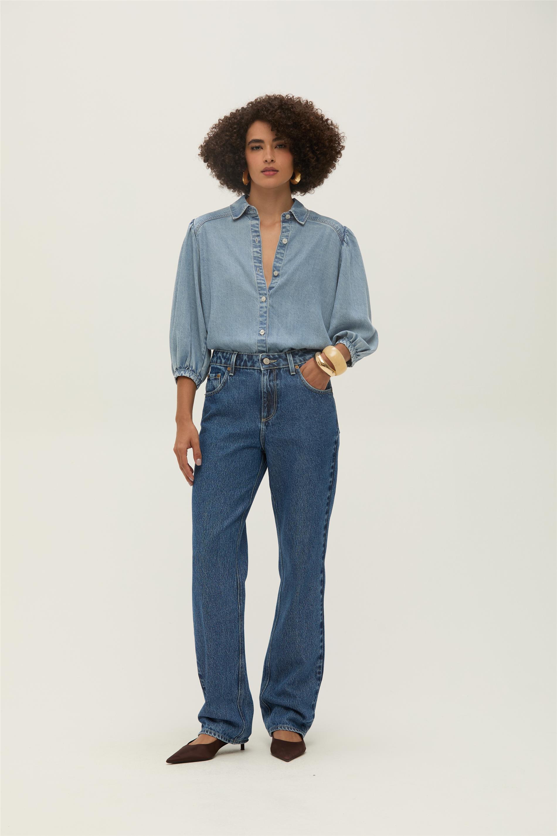 Calça Jeans Feminina Reta G4 C1