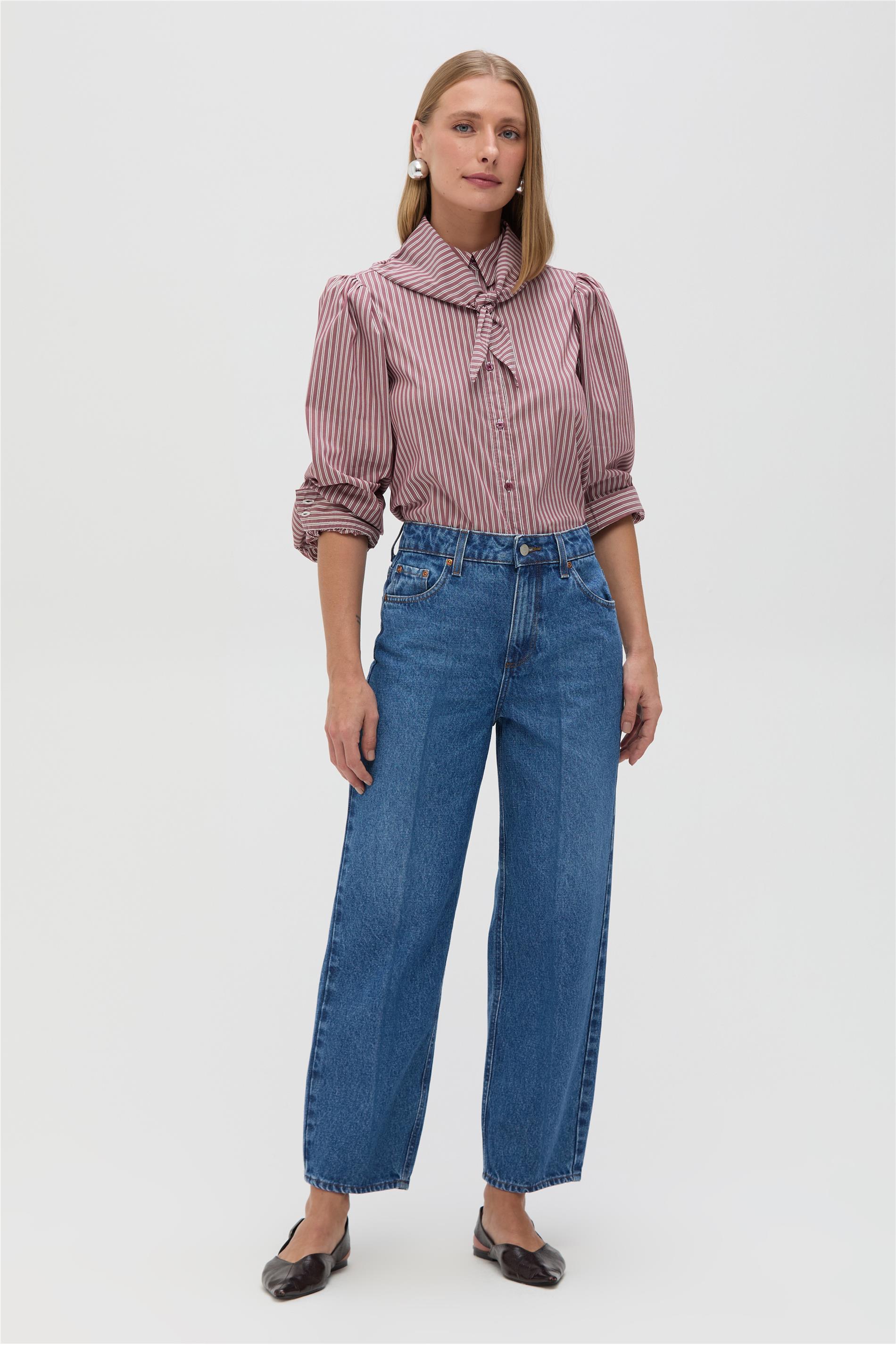 Calça Jeans Feminina Tapered
