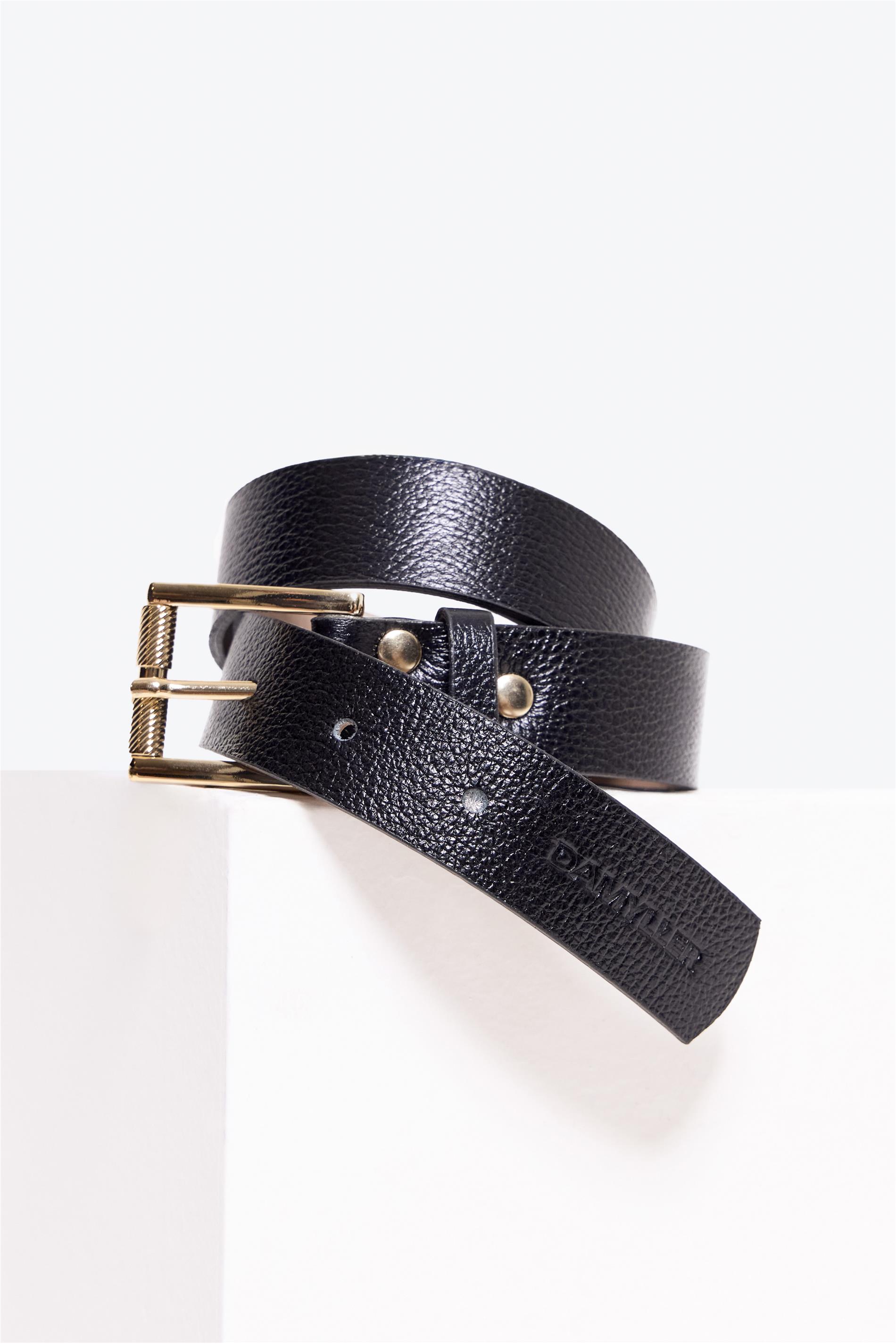 Cinto Básico Feminino com Fivela Dourada