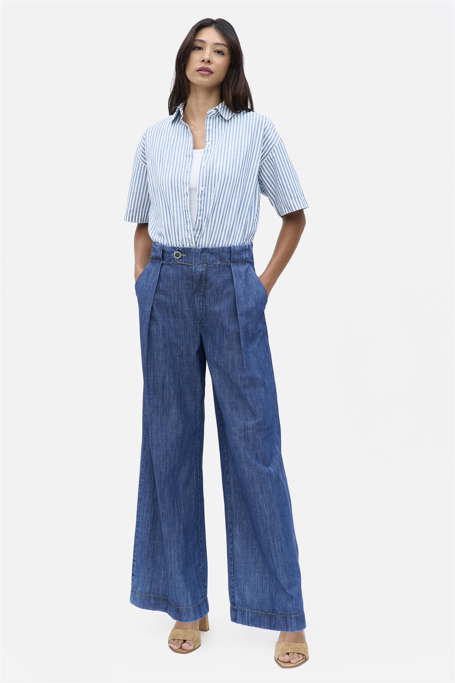 Calça Jeans Feminina Pantalona G4 C1