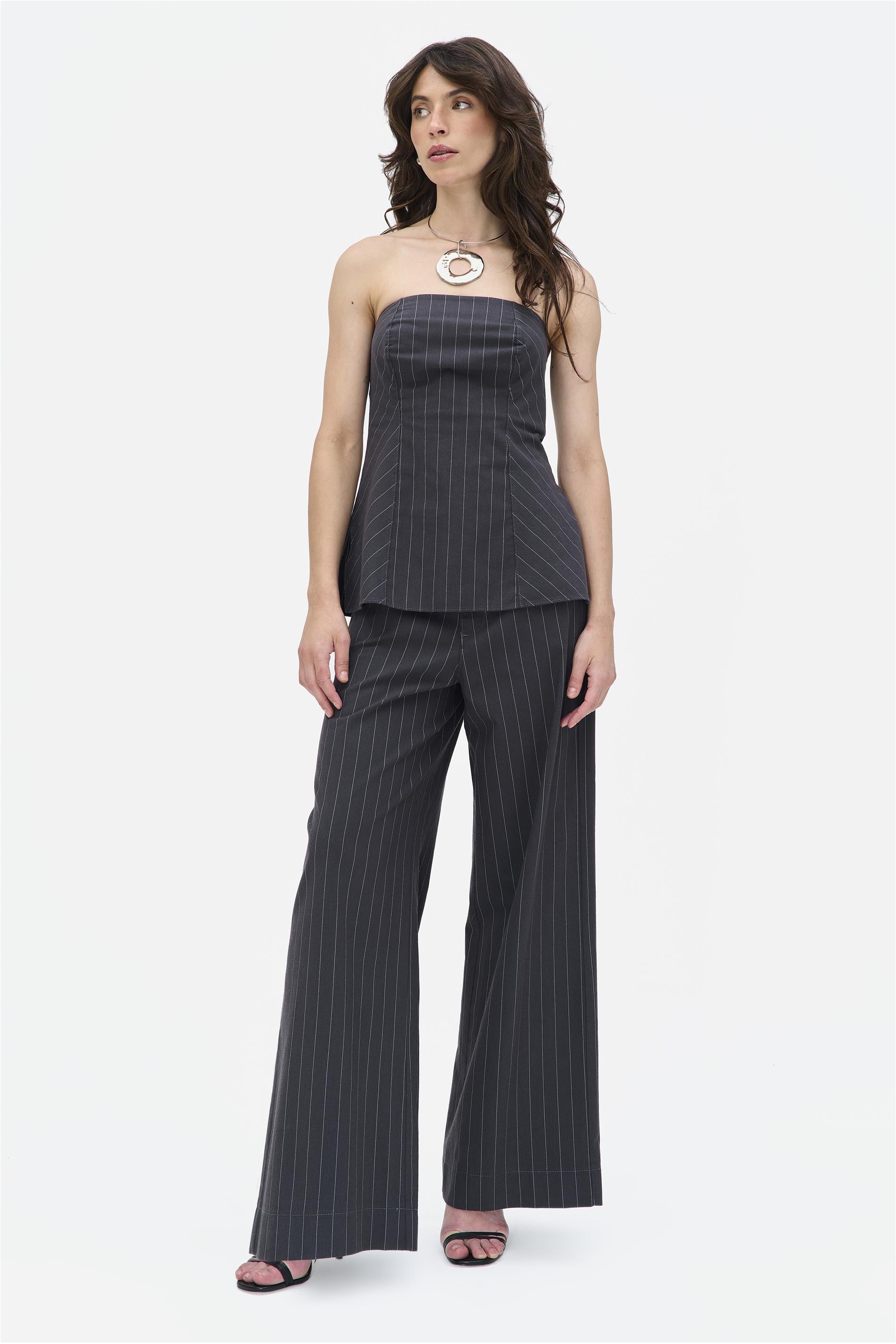 Calça Pantalona G4 C1 Risca de Giz