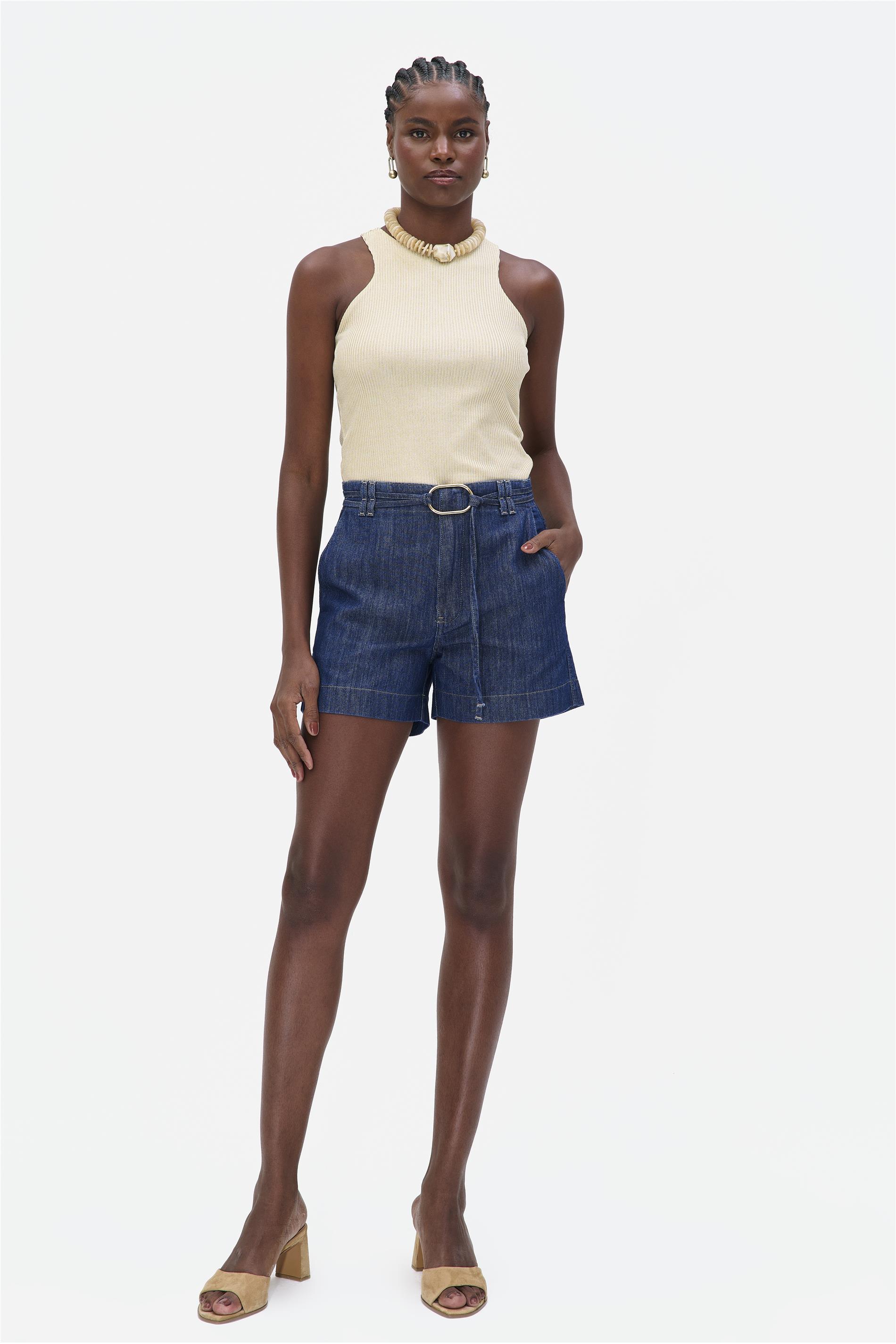 Short Solto Jeans G4 Médio Leve