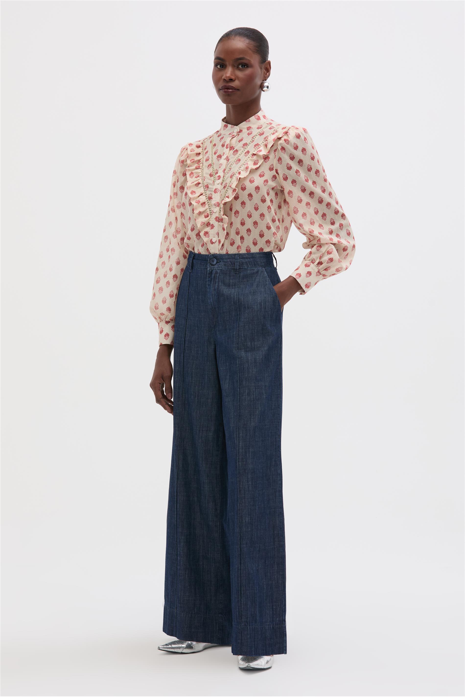 Calça Pantalona Feminina G4 Jeans