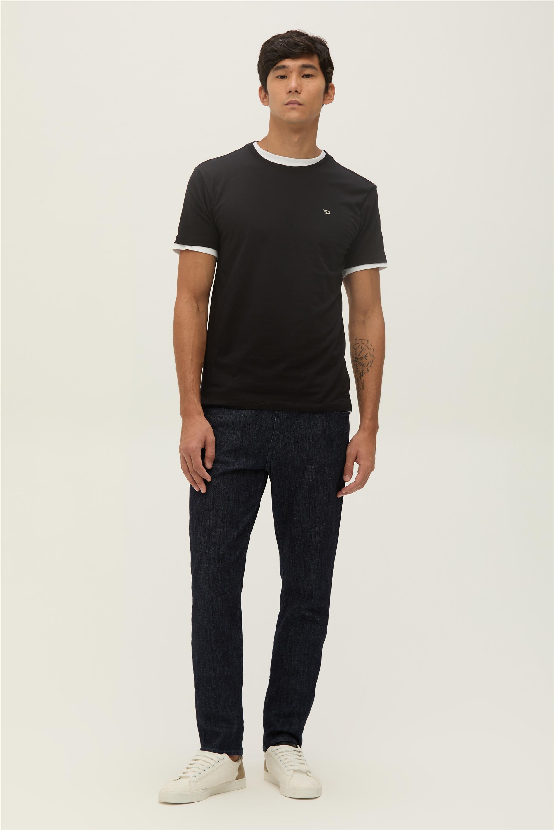 Calça Jeans Masculina Skinny Escura