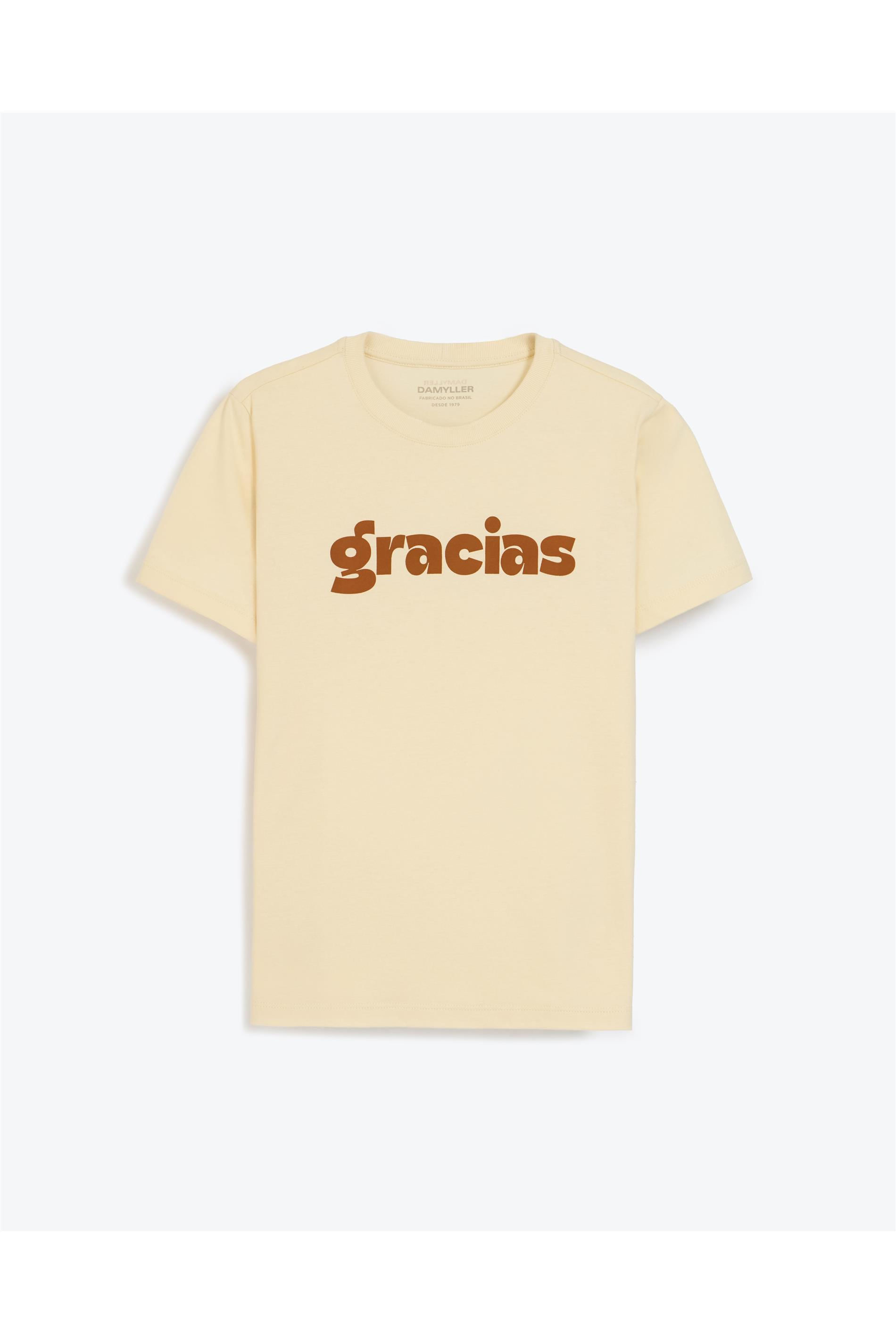 Camiseta Feminina Gracias Algodão BCI