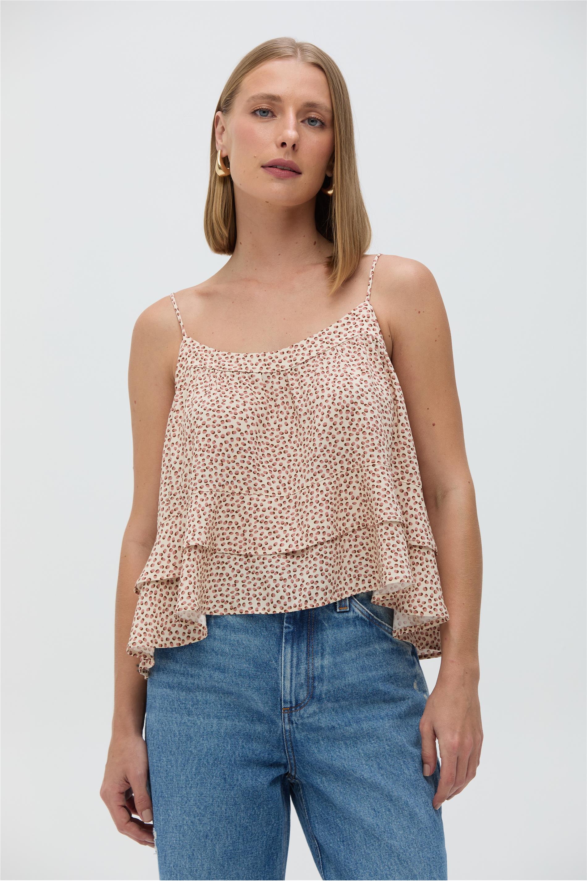 Blusa Feminina de Alça em Viscose