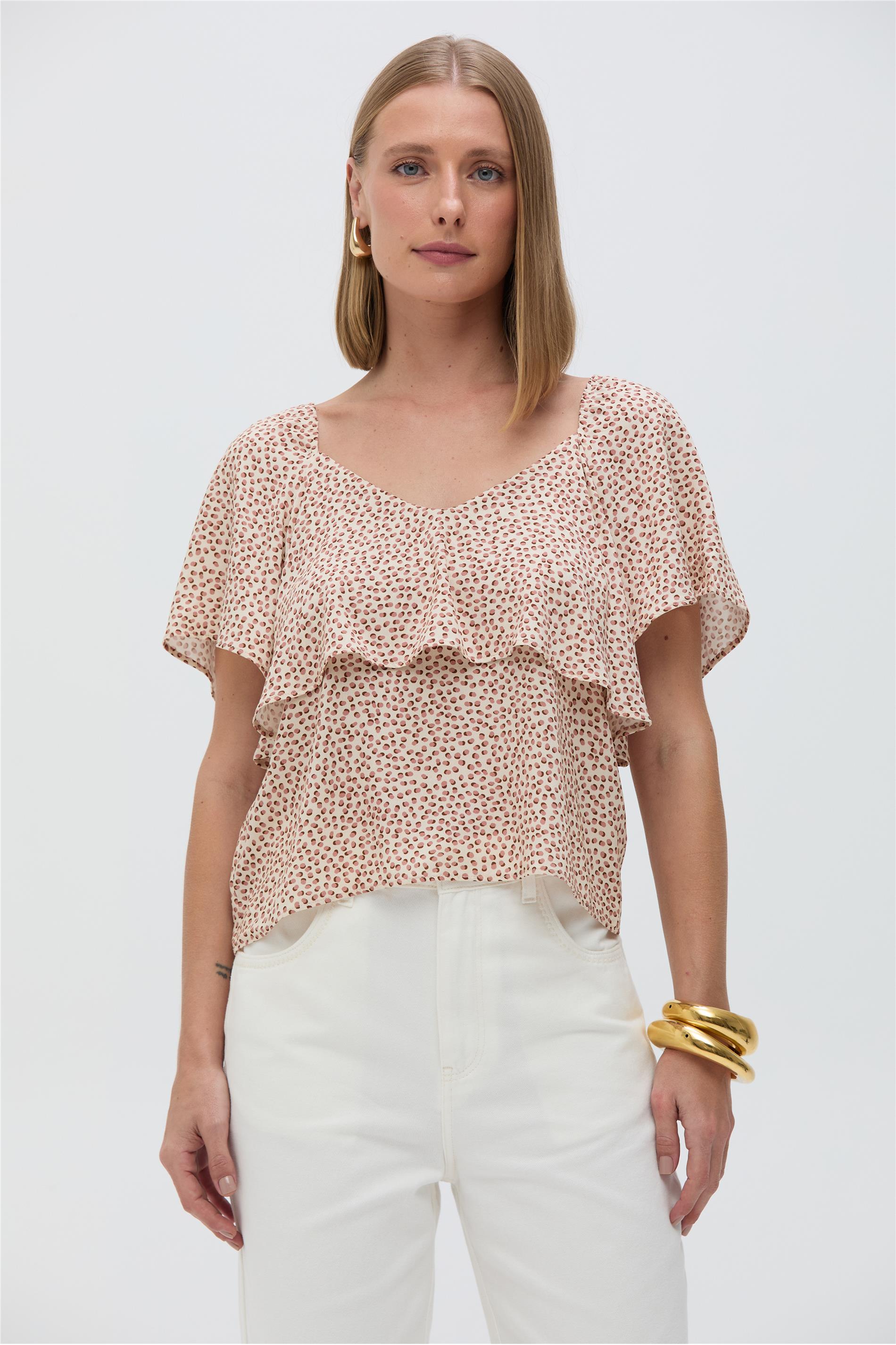 Blusa Feminina Estampada em Viscose
