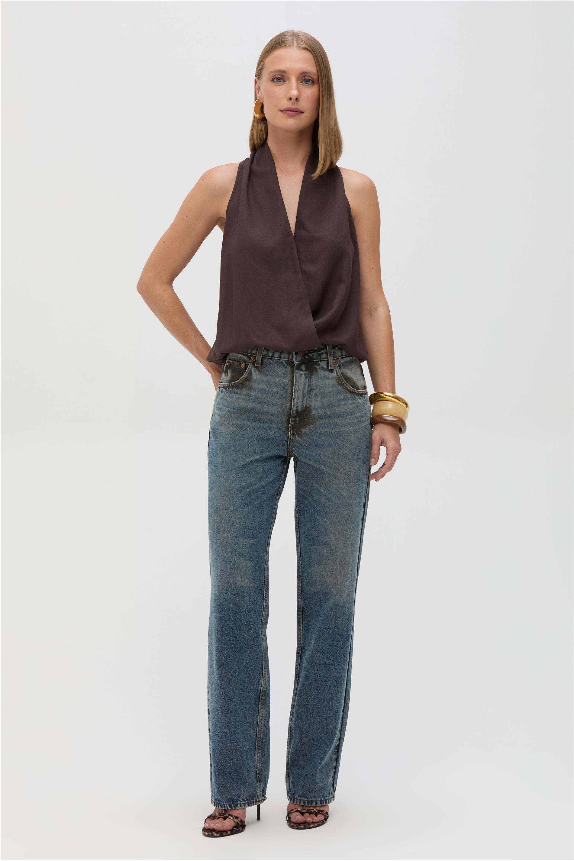 Calça Reta Feminina G4 C2 Jeans