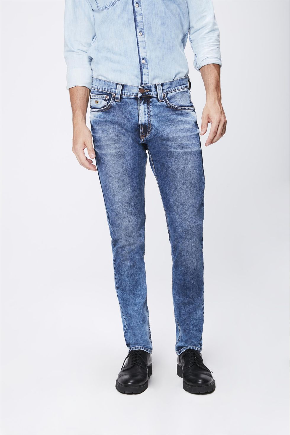 calca masculina jeans clara