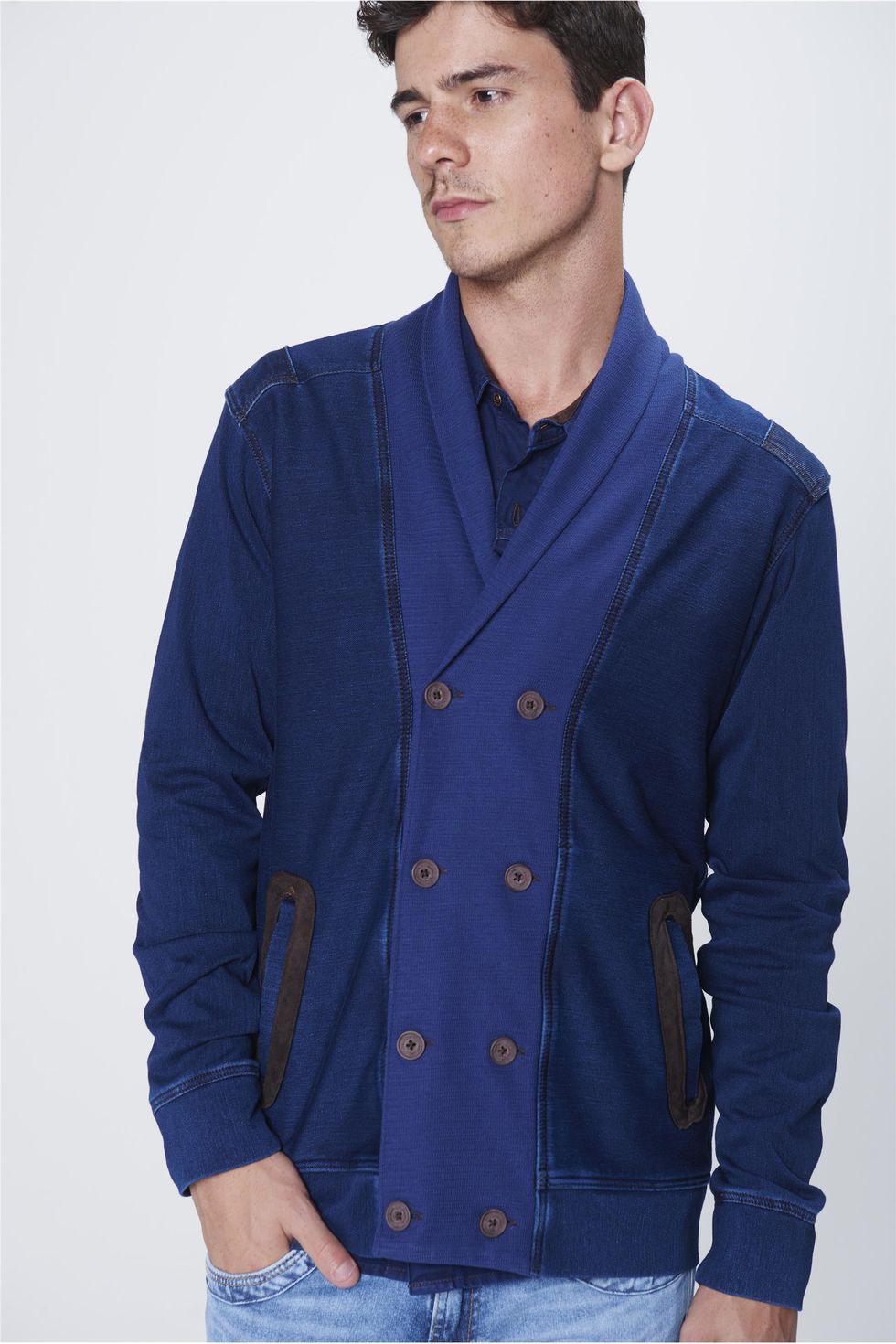 cardigan verde masculino