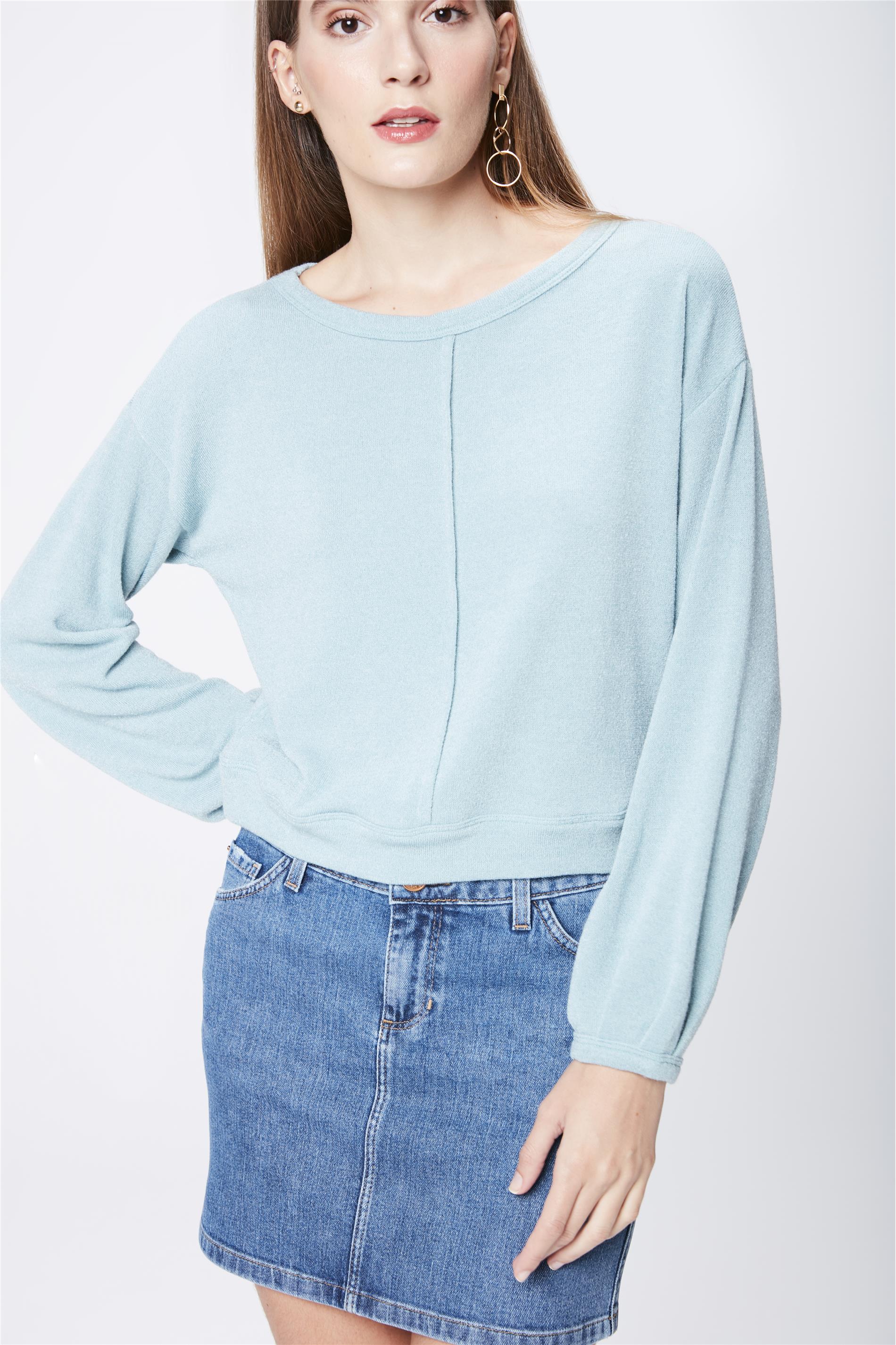 Blusa Manga Longa Feminina Damyller