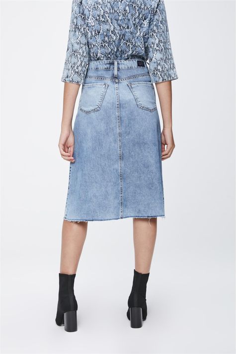 saia jeans midi damyller