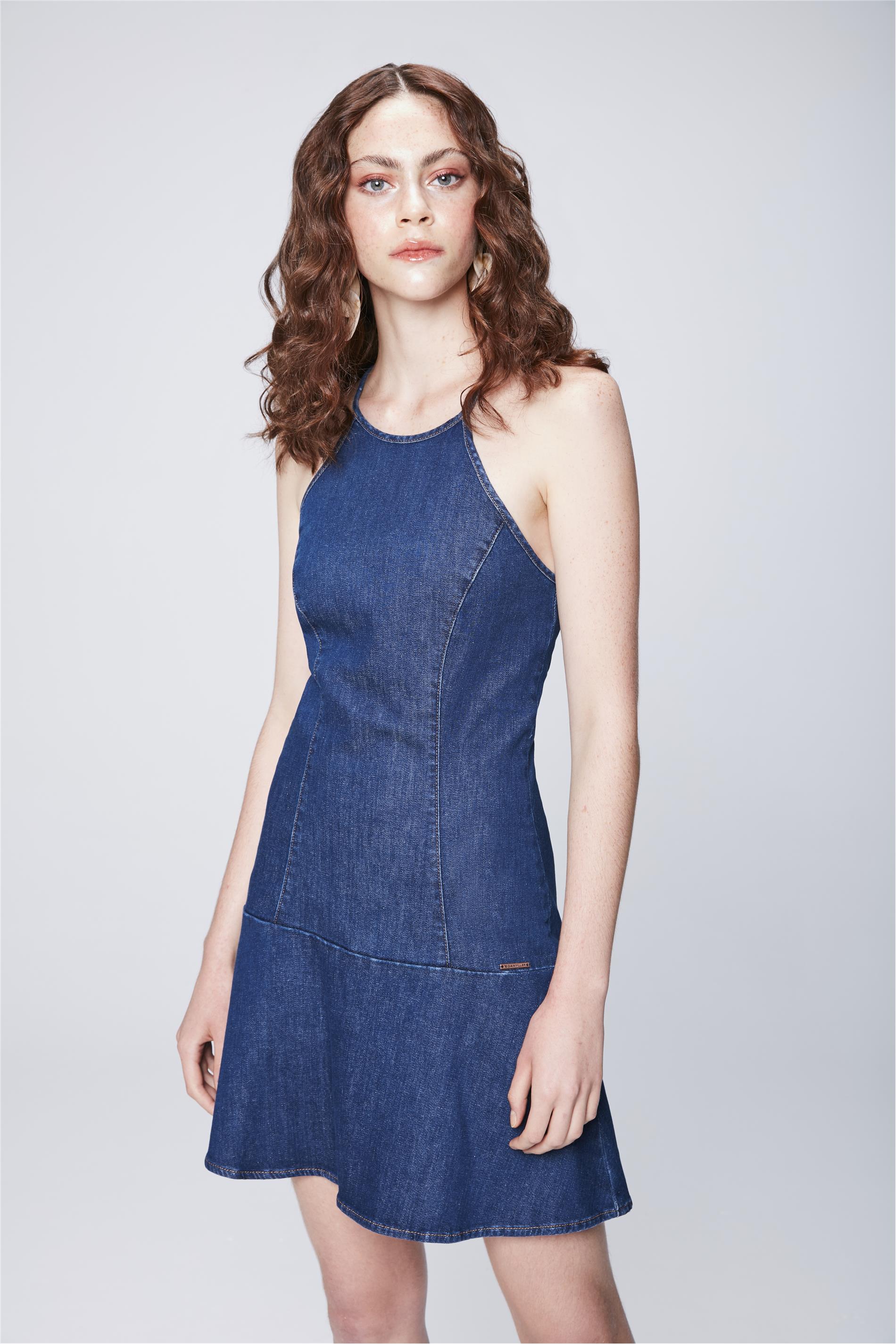 vestido jeans damyller