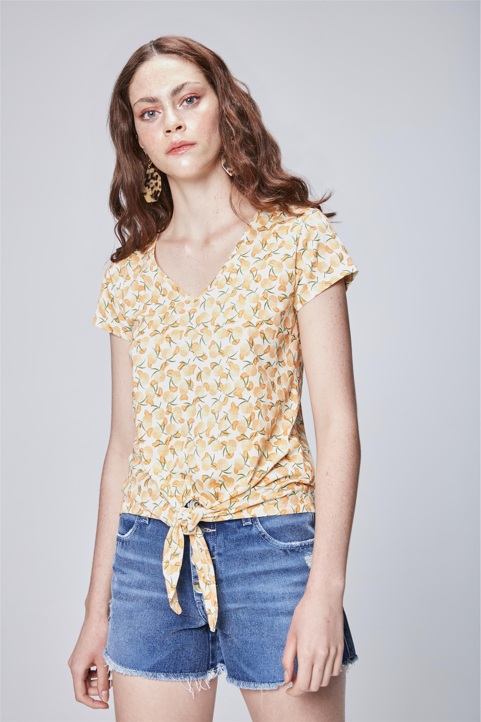 camisa tropical feminina