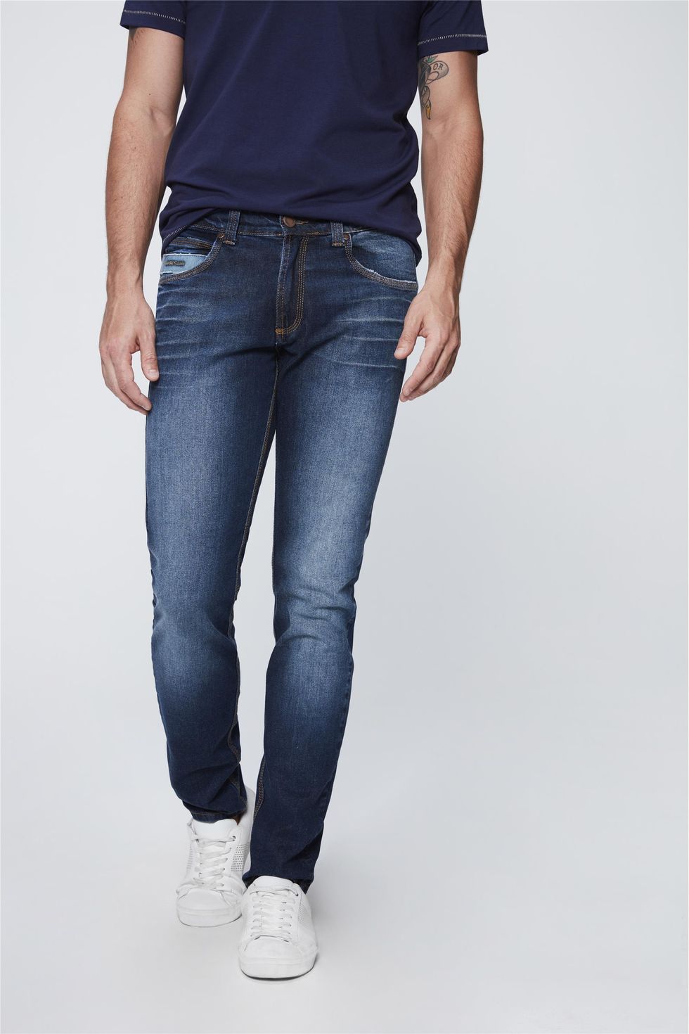 calças jeans skinning masculina