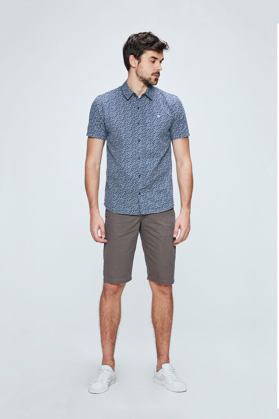 bermuda e camisa mesma estampa