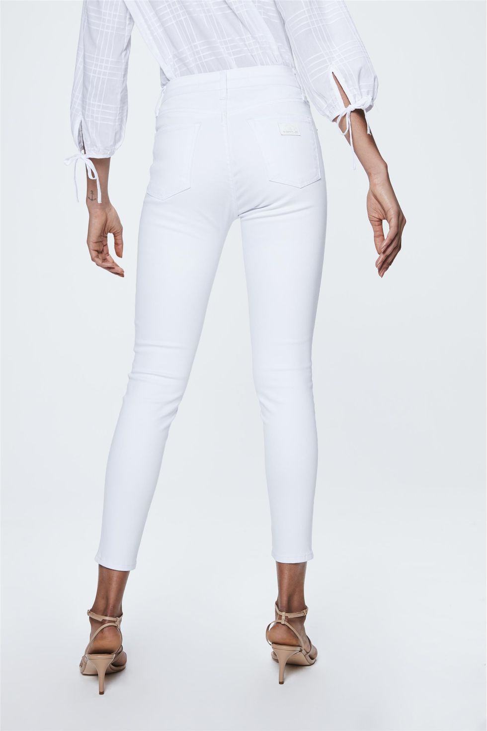 calça branca feminina damyller