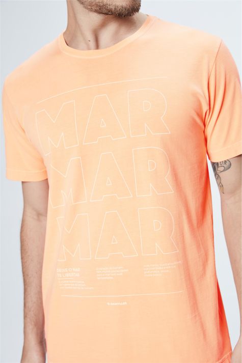 Camiseta-Neon-com-Estampa-Mar-Masculina-Frente--