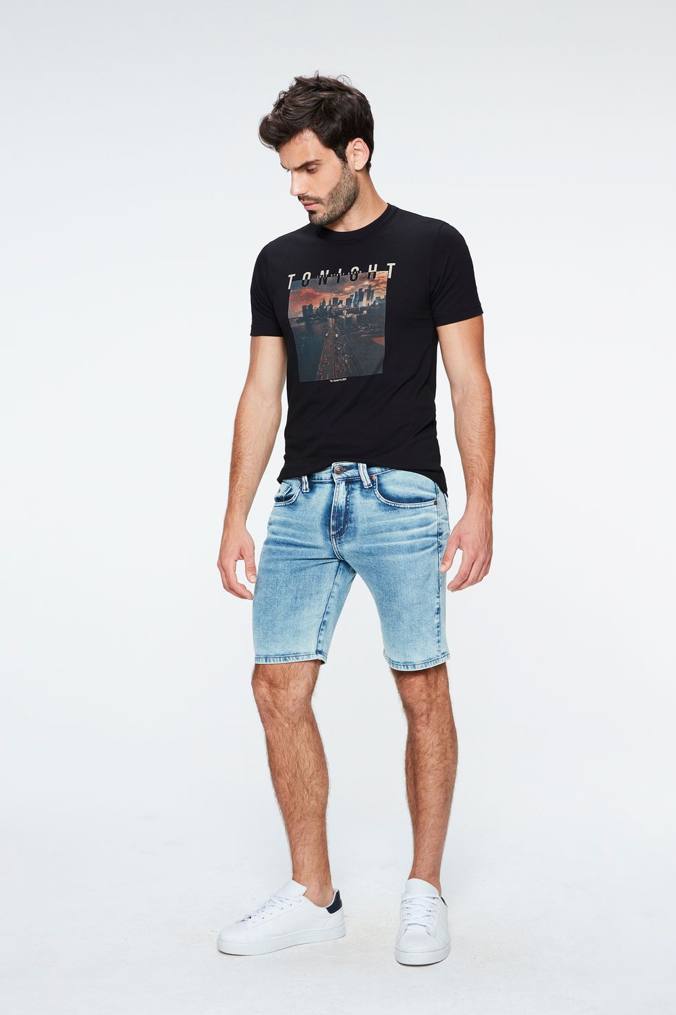 bermuda masculina jeans claro