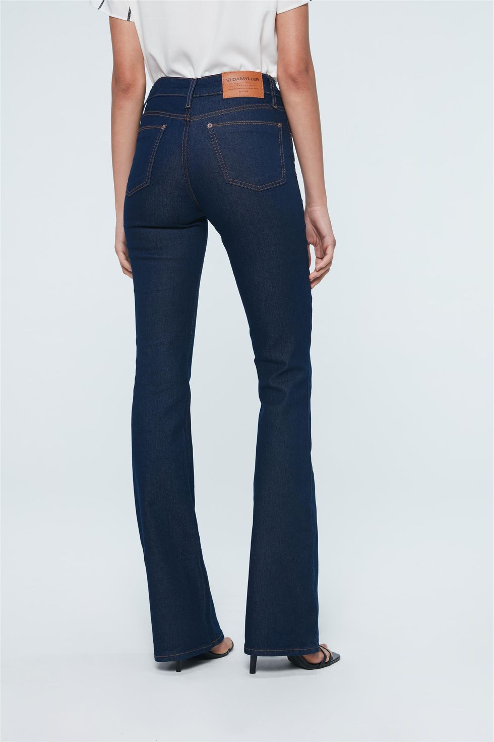 calça jeans feminina boot cut cintura alta