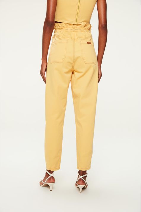 Calca-Paperbag-Cropped-Amarela-Costas--