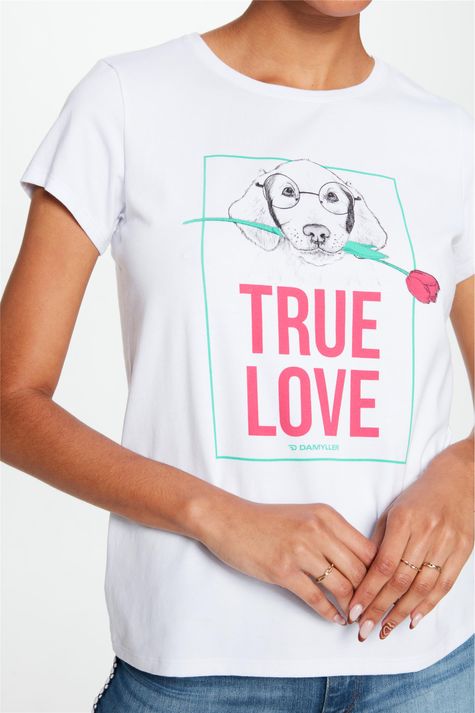Camiseta-com-Estampa-True-Love-Feminina-Detalhe--