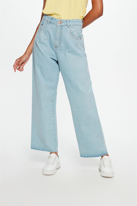 Calca-Jeans-Azul-Claro-Wide-Leg-Cropped-Detalhe--