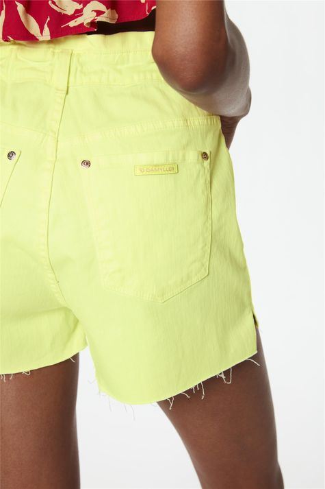 Short-de-Sarja-Paperbag-Amarelo-Neon-Detalhe-1--