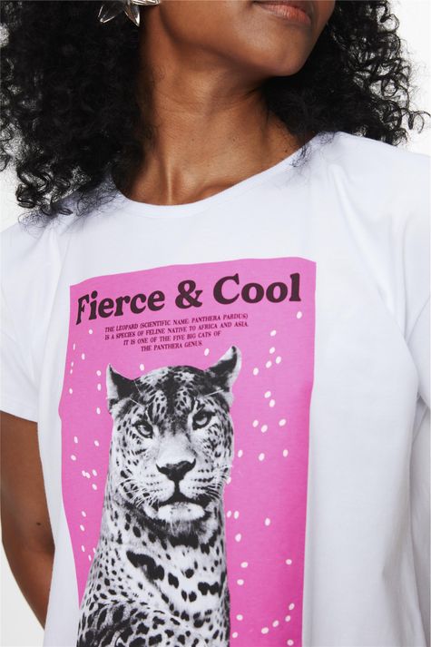 Camiseta-Estampa-de-Onca-Fierce-e-Cool-Detalhe--