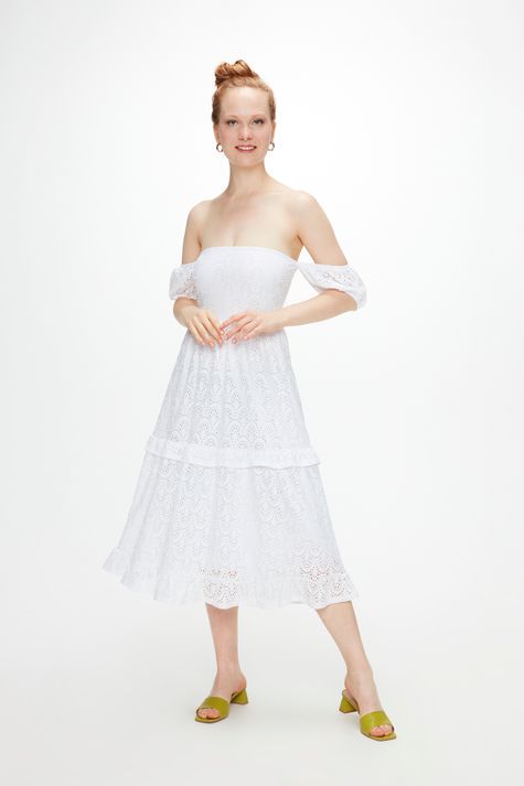 Vestido-Midi-de-Camadas-Ombro-a-Ombro-Frente--