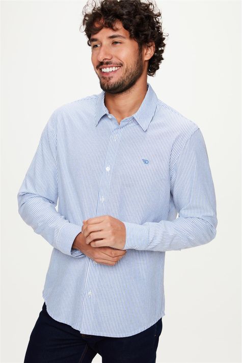 Camisa-de-Padronagem-Listrada-Masculina-Costas--